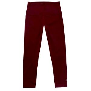 Lululemon Wunder Under Garnet Burgundy crop leggings size 8